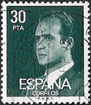 Roi Juan Carlos 30 noir bleu vert