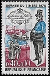 JournÃ©e du timbre 1970 - Facteur de ville vers 1830