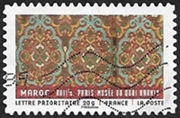 MAROC XVIIIes - motis de tapis marocain Paris Musée du quai Branly