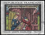 Vitrail de l'Ã©glise Sainte Madeleine de Troyes