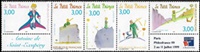 Antoine de Saint-Exupéry - Bande de 5 timbres «Le Petit Prince»