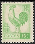 Coq d'Alger 10 c vert-jaune