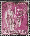 Type Paix 1?re s?rie 1F75 rose-lilas