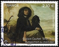 Gustave Courbet 1819-1877 - Autoportrait au chien noir