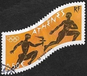 Relai antique et flamme olympique