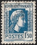 Marianne d'Alger 1F50 bleu