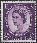 Reine Elizabeth II - 3D violet