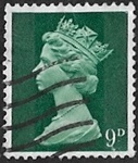 Reine Elizabeth II - 9D  Noir vert