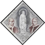 Statue de Marie , Pape Pie XII et Pape Pie IX
