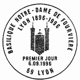 LYON - Basilique Notre-Dame de Fourvière - 1896 - 1996