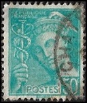 50c turquoise (République française)