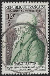 Journée du timbre 1954
Lavallette - Directeur G?n?ral des Postes 1804-1815