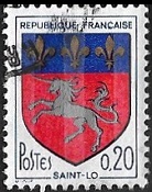 Armoiries de Saint-Lô avec 3 bandes phosphorescentes